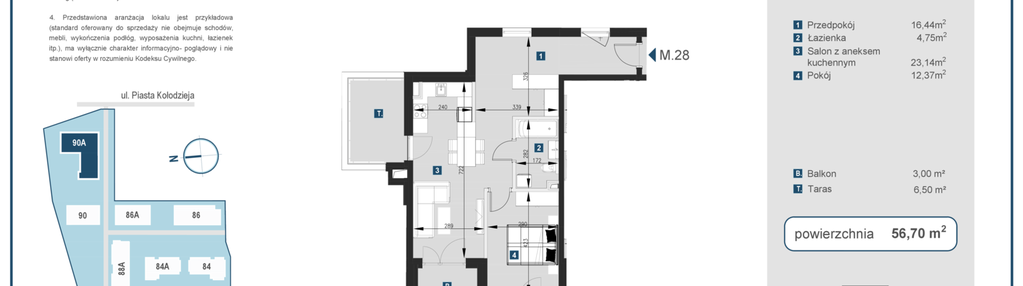 Mieszkanie w inwestycji: Piasta Towers bud. 90A