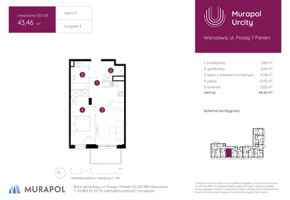 Mieszkanie w inwestycji: Murapol Urcity