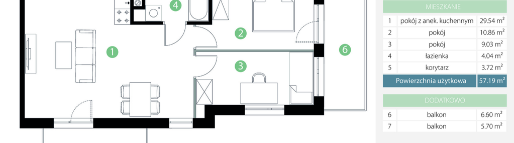 Mieszkanie w inwestycji: Bogatyńska Apartamenty etap 3