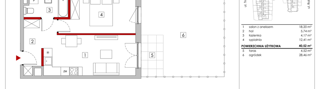 Mieszkanie w inwestycji: Zakątek Włochy