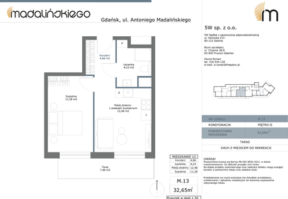 Mieszkanie w inwestycji: Madalińskiego