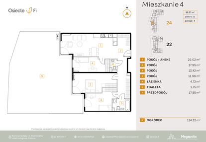Mieszkanie w inwestycji: Osiedle Fi bud. 22, 24