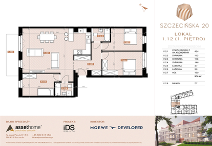 Mieszkanie w inwestycji: Szczecińska 20
