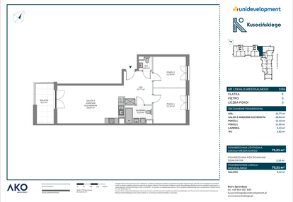 Mieszkanie w inwestycji: Kusocińskiego - Budynek B