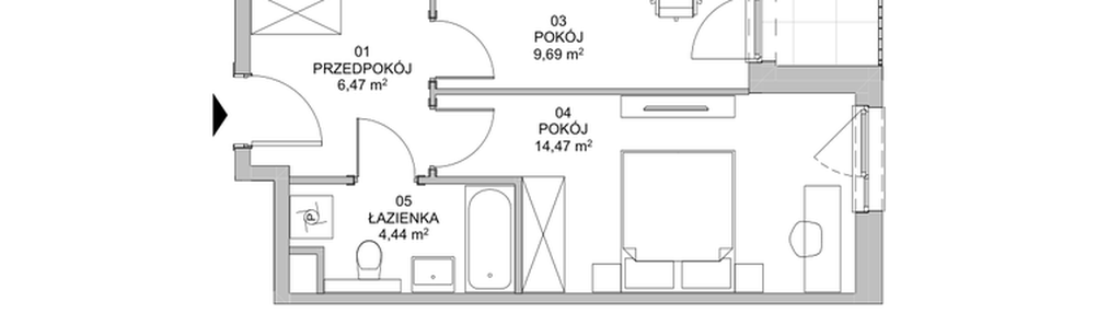 Mieszkanie w inwestycji: Francuska Park VIIIA