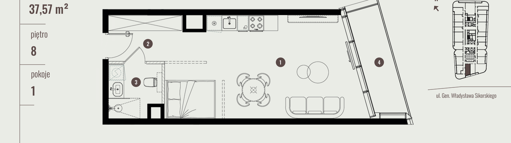 Mieszkanie w inwestycji: Quorum Tower