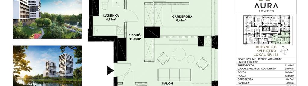 Mieszkanie w inwestycji: Aura Towers