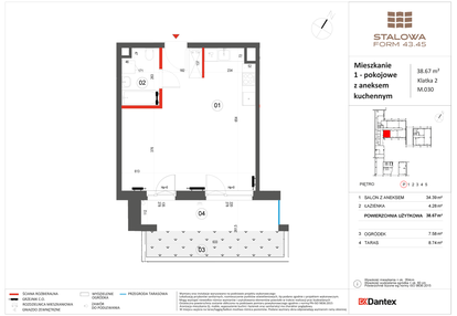 Mieszkanie w inwestycji: Stalowa Form 43.45