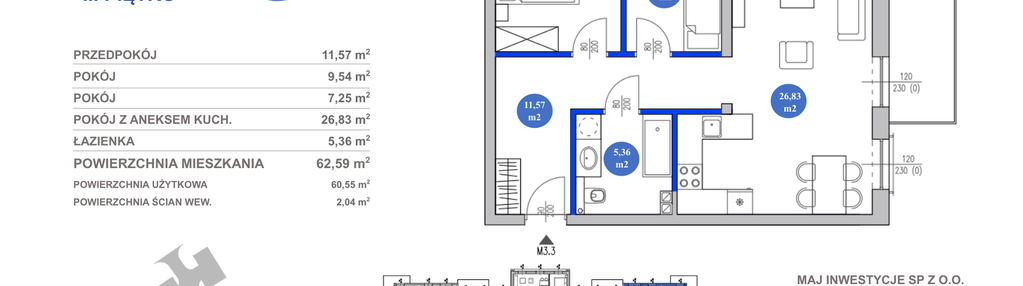 Mieszkanie w inwestycji: Osiedle Majowe 2.0 etap II