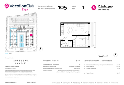 Mieszkanie w inwestycji: VacationClub Resort