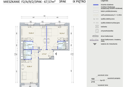 Mieszkanie w inwestycji: Modern Mokotów etap 6, budynek F1 i F2