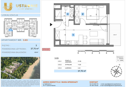 Mieszkanie w inwestycji: Ustronie Luxury Apartments