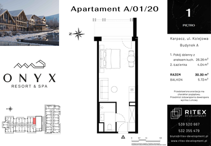 Mieszkanie w inwestycji: Onyx Resort & Spa