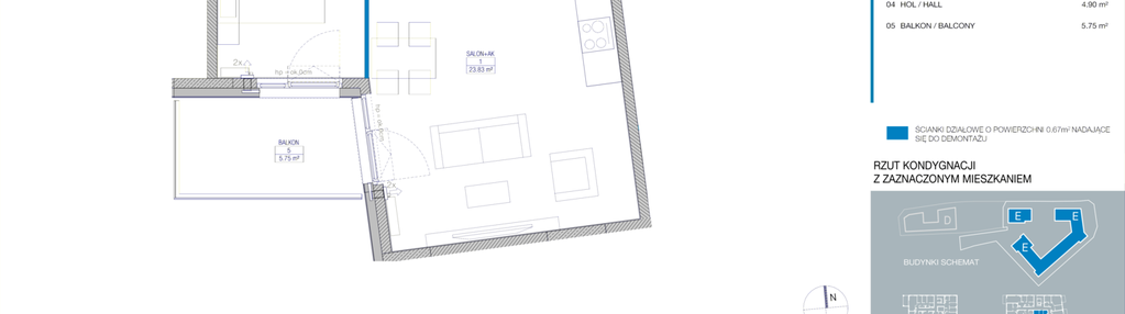 Mieszkanie w inwestycji: Spokojny Mokotów