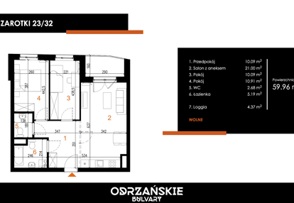 Mieszkanie w inwestycji: Odrzańskie Bulvary
