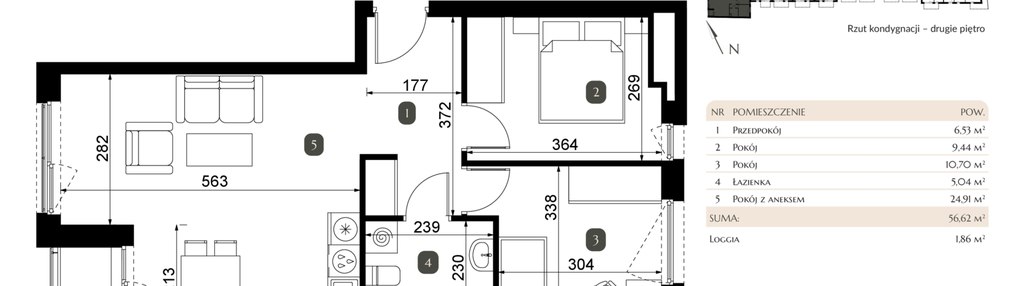 Mieszkanie w inwestycji: Dębowa 45