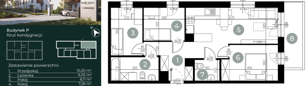 Mieszkanie w inwestycji: Korczaka Apartamenty