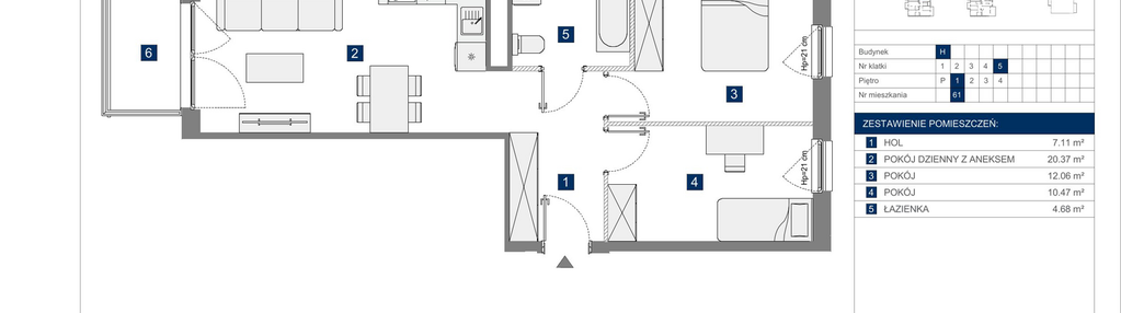 Mieszkanie w inwestycji: Apartamenty Park Matecznego Etap 2.2