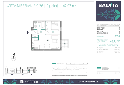 Mieszkanie w inwestycji: Osiedle Salvia