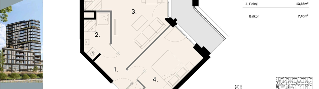 Mieszkanie w inwestycji: Sky Trust etap II - apartamenty inwestycyjne 23% VAT PRS