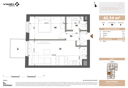 Mieszkanie w inwestycji: Srebrna 5