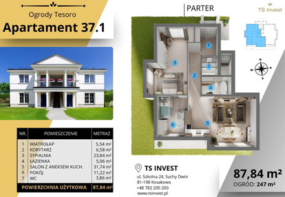 Mieszkanie w inwestycji: Ogrody Tesoro VI