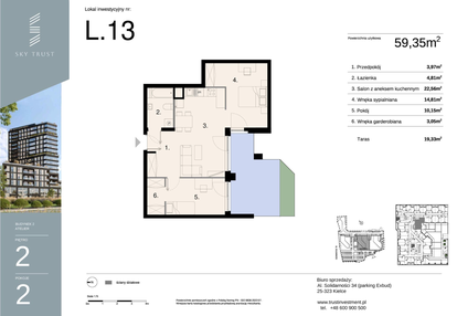 Mieszkanie w inwestycji: Sky Trust etap II - apartamenty inwestycyjne 23% VAT PRS