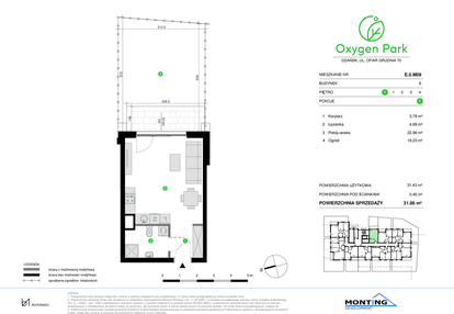 Mieszkanie w inwestycji: Oxygen Park etap III