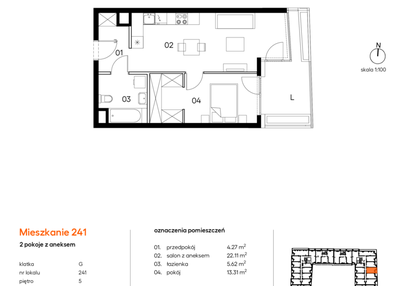 Mieszkanie w inwestycji: Miasto Polskich Mistrzów Olimpijskich II
