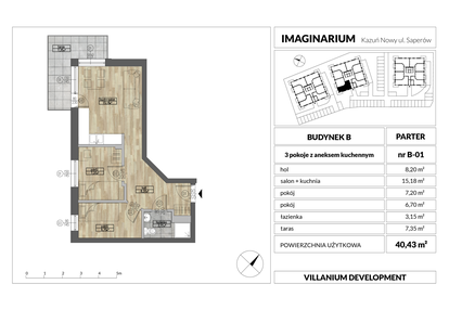 Mieszkanie w inwestycji: Imaginarium Kazuń Nowy - bud. B