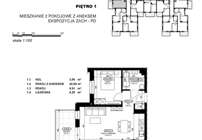 Mieszkanie w inwestycji: Stacja Łódź V – etap C2
