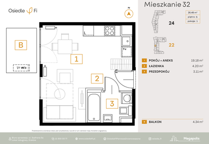 Mieszkanie w inwestycji: Osiedle Fi bud. 22, 24