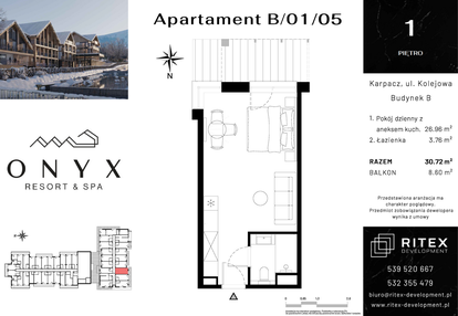 Mieszkanie w inwestycji: Onyx Resort & Spa