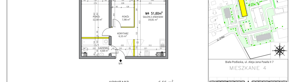 Mieszkanie w inwestycji: Aleja Jana Pawła II 7 i 7A