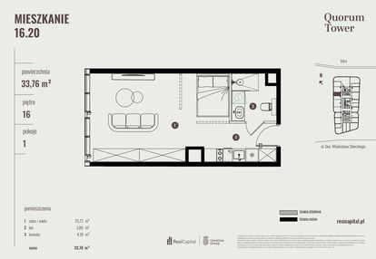 Mieszkanie w inwestycji: Quorum Tower