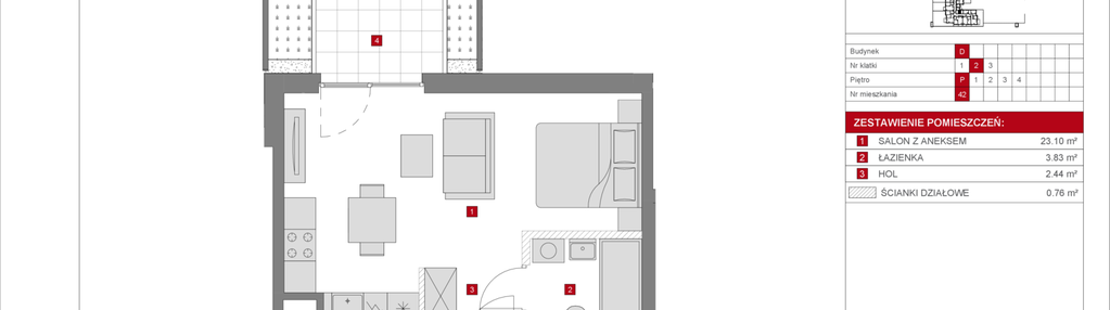 Mieszkanie w inwestycji: Dzielnica Mieszkaniowa Metro Zachód - etap 8.2