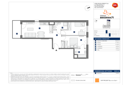 Mieszkanie w inwestycji: Osiedle Bokserska 71 Etap 2 Faza 2