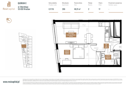 Mieszkanie w inwestycji: Quorum Apartments