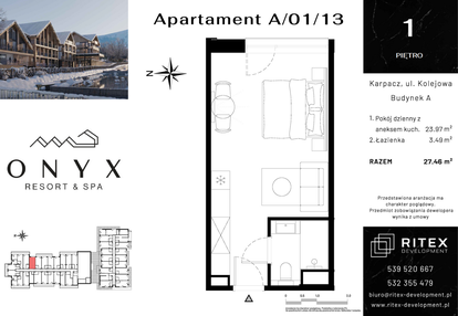 Mieszkanie w inwestycji: Onyx Resort & Spa