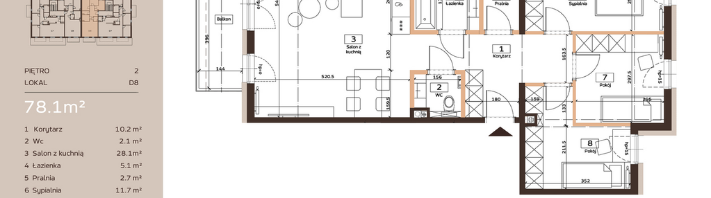Mieszkanie w inwestycji: Domkove Widzew