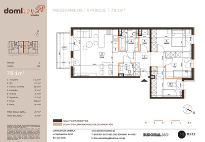 Mieszkanie w inwestycji: Domkove Widzew