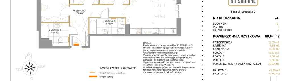 Mieszkanie w inwestycji: Na Skarpie bud. B