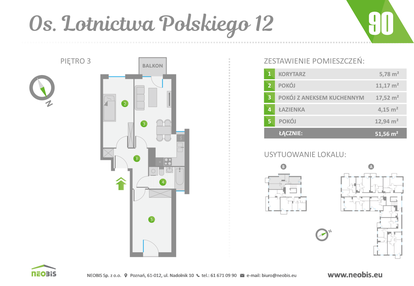 Mieszkanie w inwestycji: Os. Lotnictwa Polskiego 12