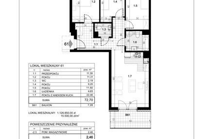 Mieszkanie w inwestycji: Centralna 51C