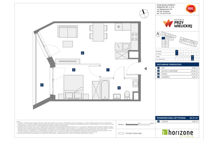 Mieszkanie w inwestycji: Osiedle przy Wielickiej