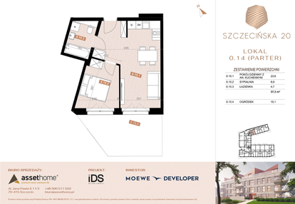 Mieszkanie w inwestycji: Szczecińska 20