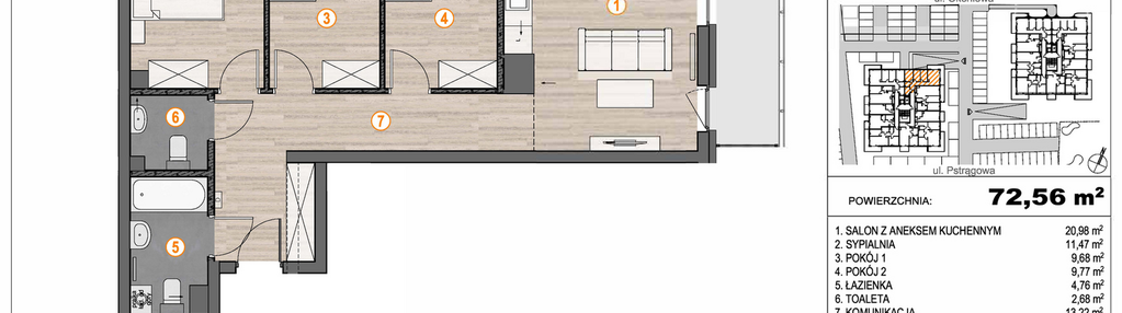 Mieszkanie w inwestycji: Osiedle Łososiowa