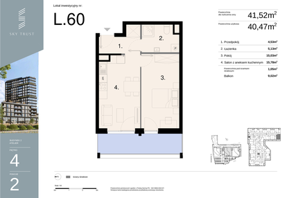 Mieszkanie w inwestycji: Sky Trust etap II - Apartamenty inwestycyjne