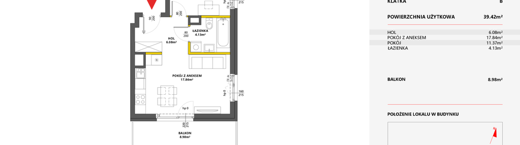 Mieszkanie w inwestycji: Metro Art 13