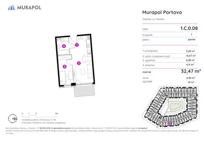 Mieszkanie w inwestycji: Murapol Portovo etap II